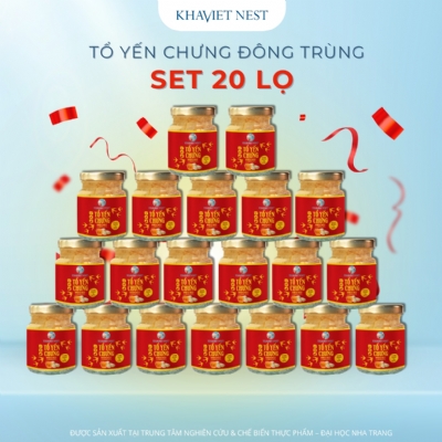 COMBO 20 TỔ YẾN ĐÔNG TRÙNG HẠ THẢO CHƯNG SẴN