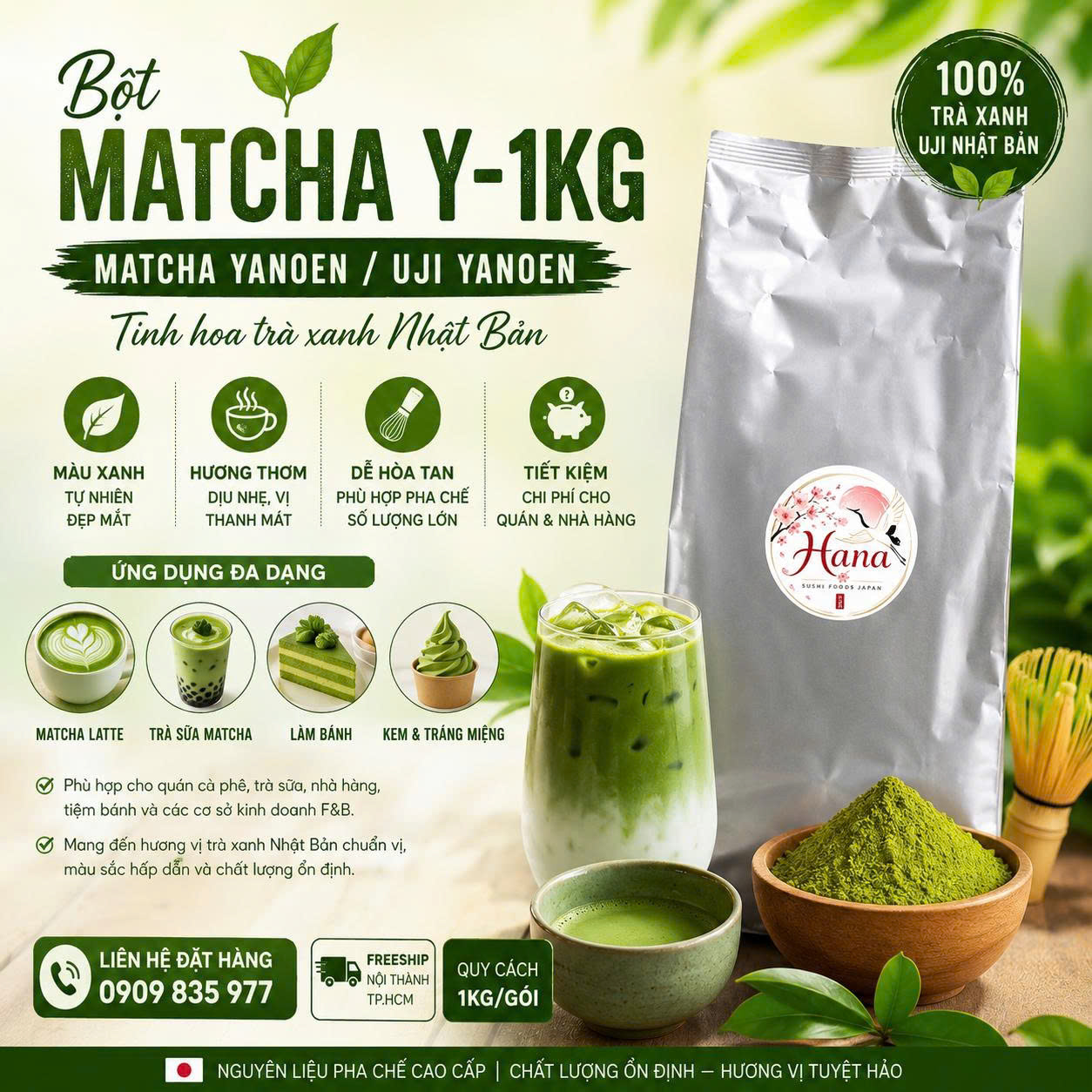 BỘT MATCHA Y-1KG 